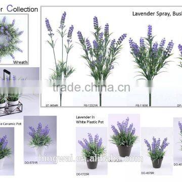 Artificial Flower Plastic Lavender Wreath photo-2