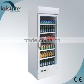 Glass Door Vertical Static Beverage Cooler