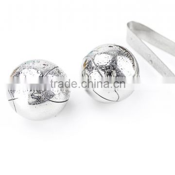 Basketball Reusable Stainless Steel Ice Cube with logo, metal ice cube