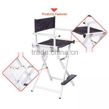 CE Certificate Aluminum Director Chair Black Makeup Chair photo-5