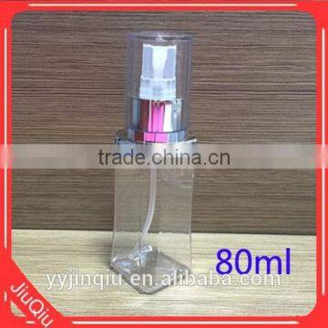 60ML,80ML 100ml 120ml Clear Square PETG Mist Pump Cosmetic Bottles photo-4