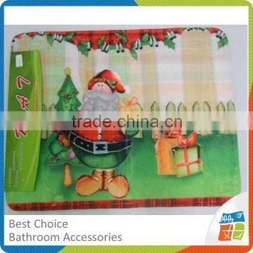 2016 latest design christmas bath mat