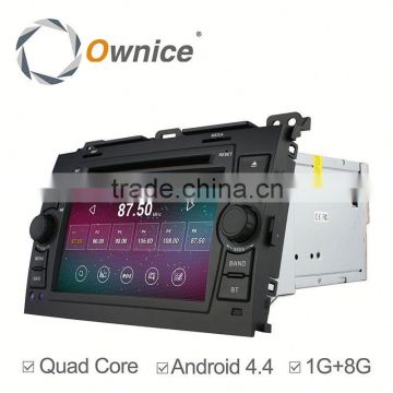 7" Wholesale price 2 core Android 4.4 & Android 5.1 automotive player for TOYOTA PRADO 120 built in wifi