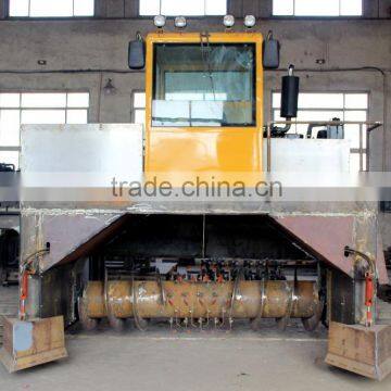 organic waste composting/bio fertilizer / manure compost crawler turning machine