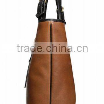 Large Zip Top Portfolio With Adjustable Strap Elegance Famous Brand Tote Purse photo-3