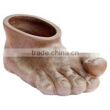 Black Foot Shape ceramic flower pots wholesale Stock