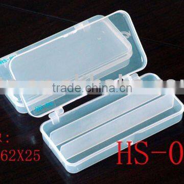 pocket size clear lid 3 compartments fishing tackle box