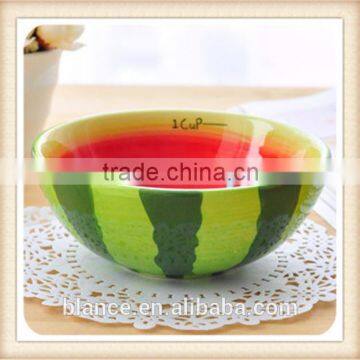 Large Ceramic Soup Bowl With Fruit Painting in Fruit Shape photo-4