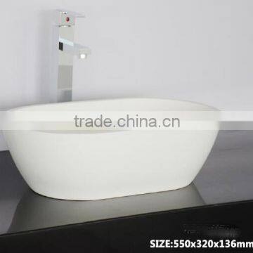 Factory Solid Surface Acrylic Bathroom Wash Basin, Stone Resin Wash Basin, wall hung wash basin