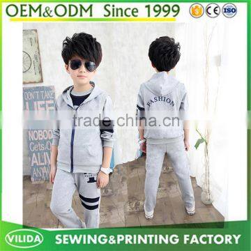 Wholesale Outdoor Sportwear Dry Fit Fastion Kid's Jacket Tracksuit photo-3