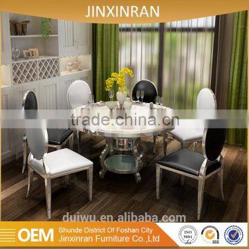 High quality modern bali 8 seater perfect round rotating dining table