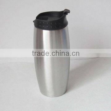 Stainless steel travel mug with leakproof lid FDA approval