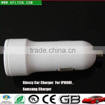 CE,ROHS,FCC Approved 2 Ports Usb Car Charger,ODM/OEM Quick Deliver Power Sockets