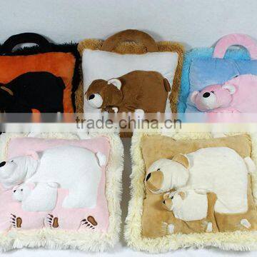 Plush soft toy baby cushion