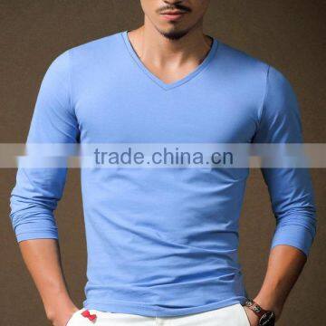 Latest Man Slim Fit Solid Colors T-shirts Plain Designs Bulk Tshirts