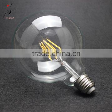 Edison Led Filament Bulb G125 Big Global Light Bulb 4W 6W 8W E27 Clear Glass Indoor Lamp 110V 220V Dimmable