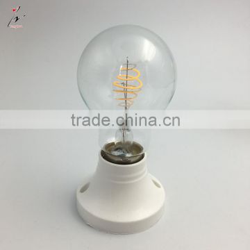 New design A60 A19 LED filament bulb 110V 240V spiral filament light bulb