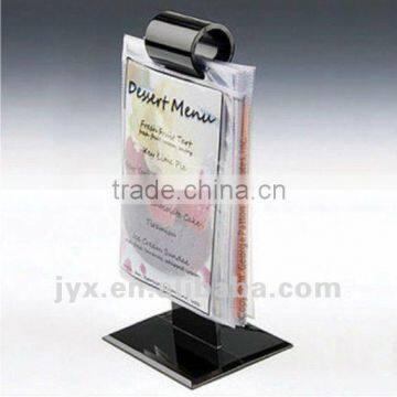 multipage acrylic table menu display stand