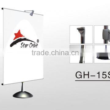 Aluminum-alloy round base roll-up banner stand