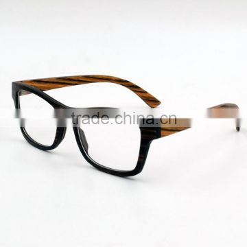 Squear wood optical frame glasses