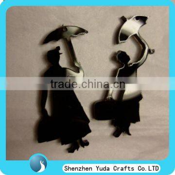 customized black acrylic animal for gift or decoration China supplier laser cutting shapes