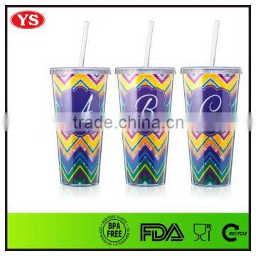 24oz Bpa Free Plastic Promotional Coffee Mugs With Lids