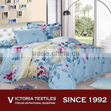 NEW LISTING Serenity Sky Blue Bedding Full/Queen Leaves Duvet Cover and Shams Set