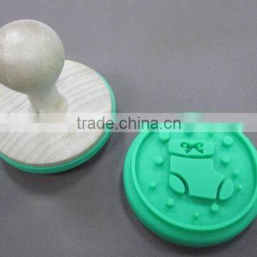 Factory manufactured Dia. 6cm silicone cookie tools Christmas boots silcione cookie stamp