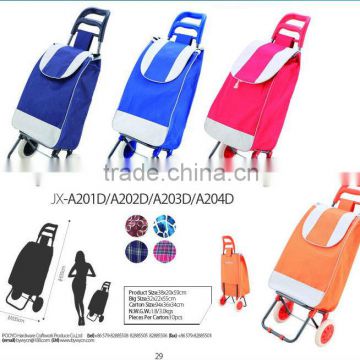 new fashion polyeser/satin design portable shopping carts