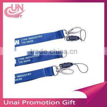 Funny silk cheap screen printing polyester lanyard for sale