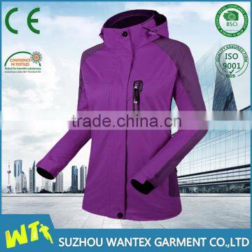 hot sale fashion purple ski jacket waterproof wholesale outdoor women ski jacket fashion jacket ski clothing