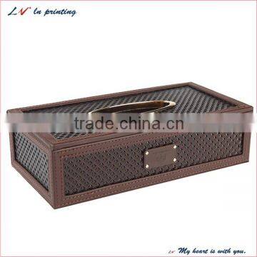 Professional Manufacture Unique Leather Tissue Box With High Quality Material in Shanghai photo-2