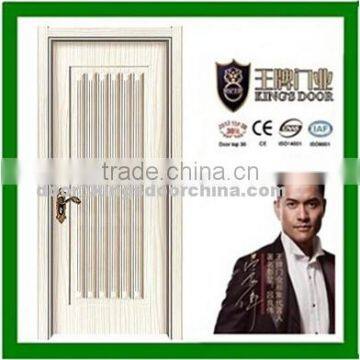 Cheap white interior melamine door with frame for bedrooms