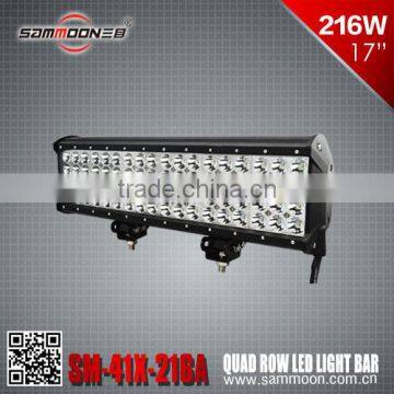 4 row led light bar off road quad row light bar 4x4 4wd roof top led light bar