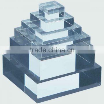 european design factory sell acrylic block/acrylic logo block/lucite block