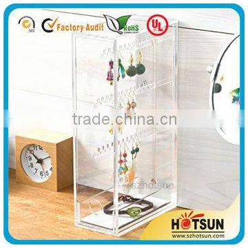 Online Store Bedroom Furniture Deluxe Top Selling Clear Jewelry Display Cabinets