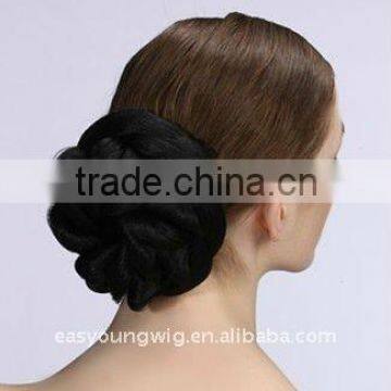 Cheap synthetic chignon hair pieces bun fake to women