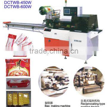 Horizontal bread, biscuit flow packing machine price