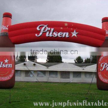 Bottle shape Advertising inflatable arch for welcome entrance door