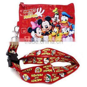 Mic key Mouse & Friends Lanyard with Coin Wallet