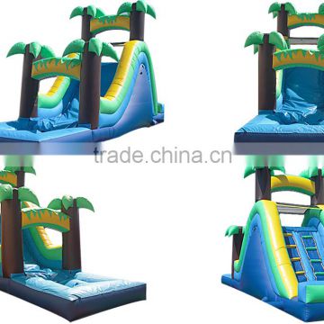 inflatable wet slide jungle, waterslide inflatable JFIS-1196