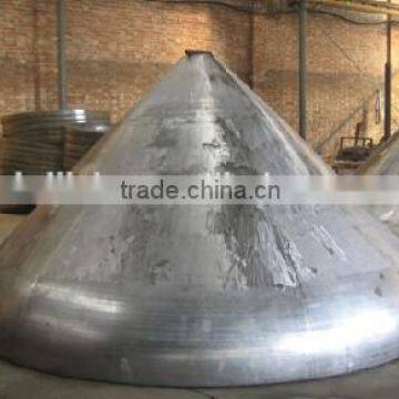 cylinder stainless steel conical metal dish gland tank head