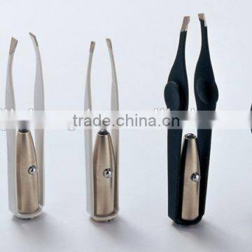 2016 LED Tweezers,painting tweezers with silicon grip