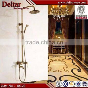 Luxury Ceramic Cartridge Bathroom Shower Mixer Set, Titanium Gold Shower Mixer Set