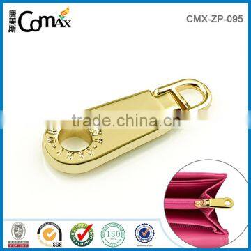 Gold Engraved Custom Metal Handbag Zipper Pulls photo-3