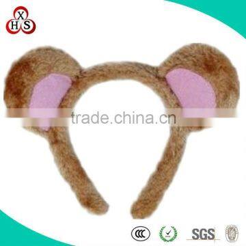 Cute Soft Stuffed Funny Factory Price Promotional Bear Ears Headband Gift