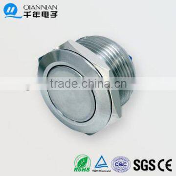 QN19-B1 (19mm) short body momentary NO metal switch