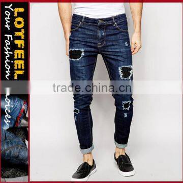 jeans manufacturer philippines Distressed denim man jeans used branded jeans men jeans wholesale (LOTA080)