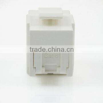 Cat 6 UL RoHS 180Degree UTP Modular Keystone Jack With Dust Door photo-3