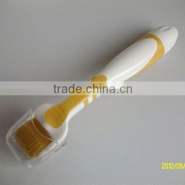 CE approval changeable heads titanium LED derma roller beauty vibarting roller